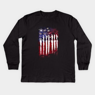 Hawkins 4th of July Kids Long Sleeve T-Shirt